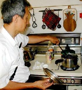 Uncle Ling cooking